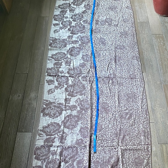 Floral Animal Print Wrap/Scarf, OS - Picture 6 of 8